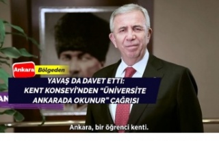 Üniversite Ankara’da okunur çağrısı
