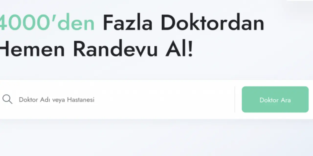 Doktor randevusu al