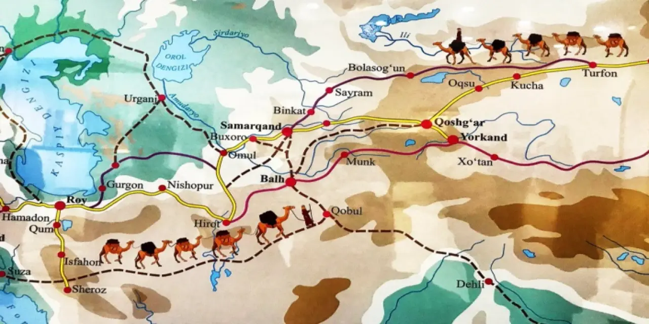 İpek yolu nedir, nerede başlayıp biter ve hangi şehirlerden geçer? İpek Yolu haritası, güzergahı ve önemi