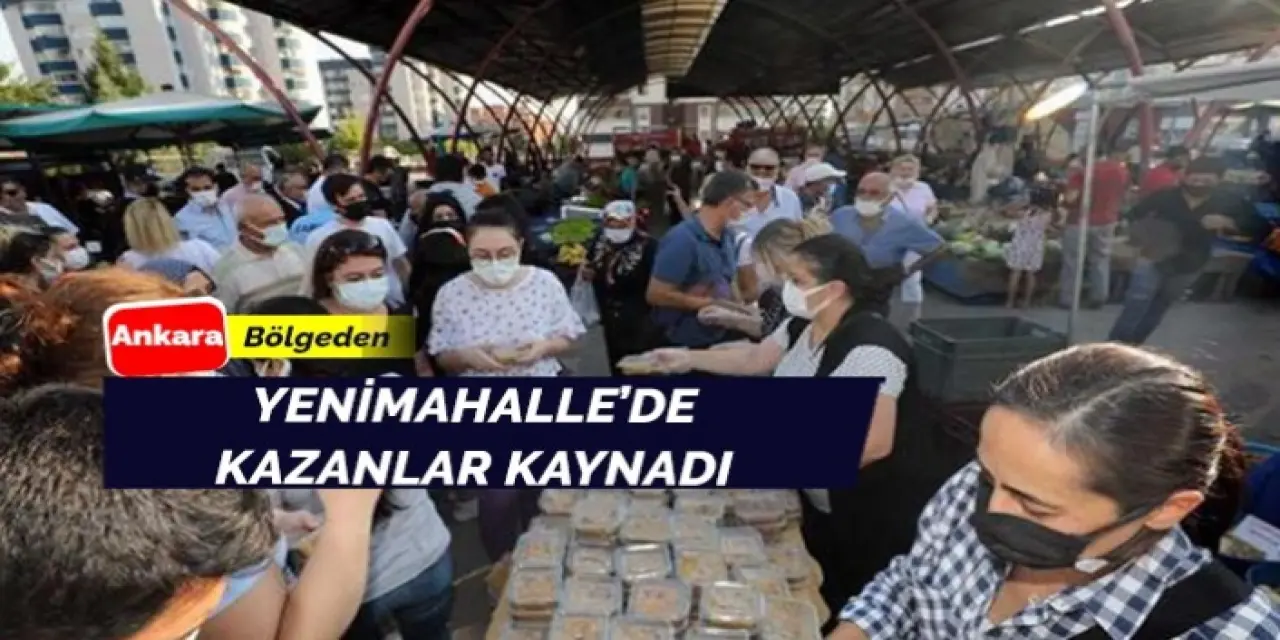 Yenimahalle’de aşure kazanları