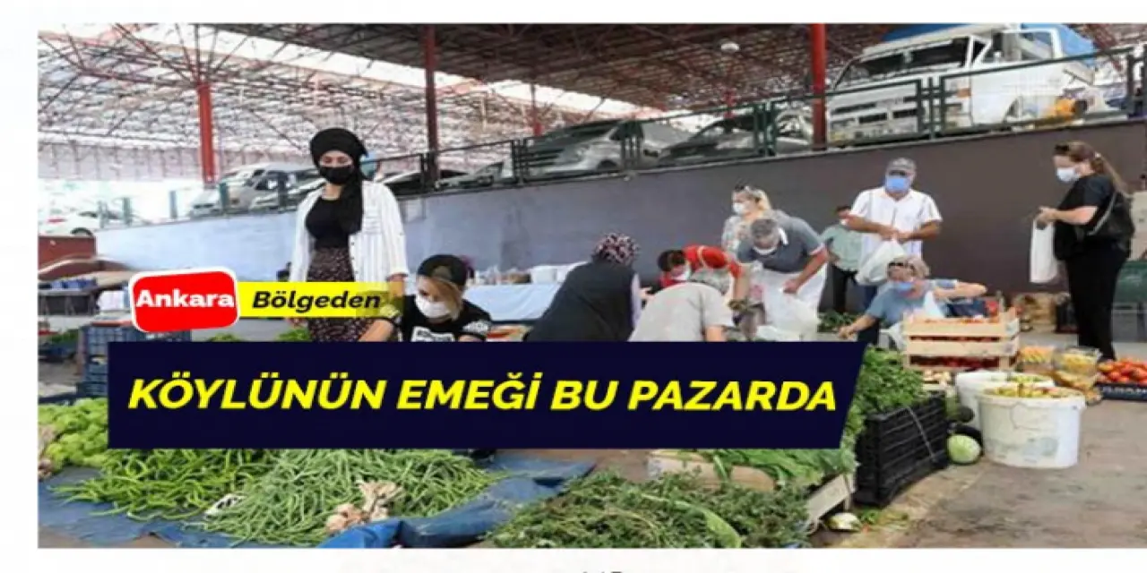 El emeği göz nuru ürünler bu pazarda satılıyor