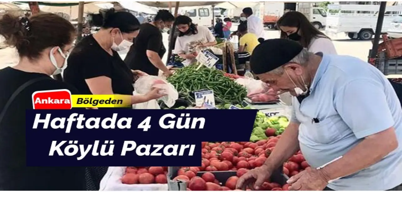 Haftanın 4 Gün Köylü Pazarı Kurulacak