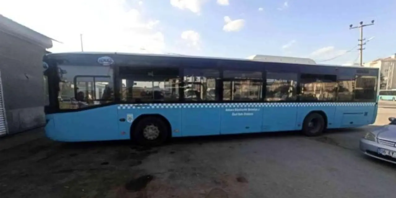 Ankara’da ani fren yapması sonucu halk otobüsünde yolcu savruldu