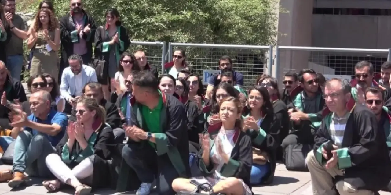 Avukat Servet Bakırtaş cinayeti adliye önünde protesto edildi