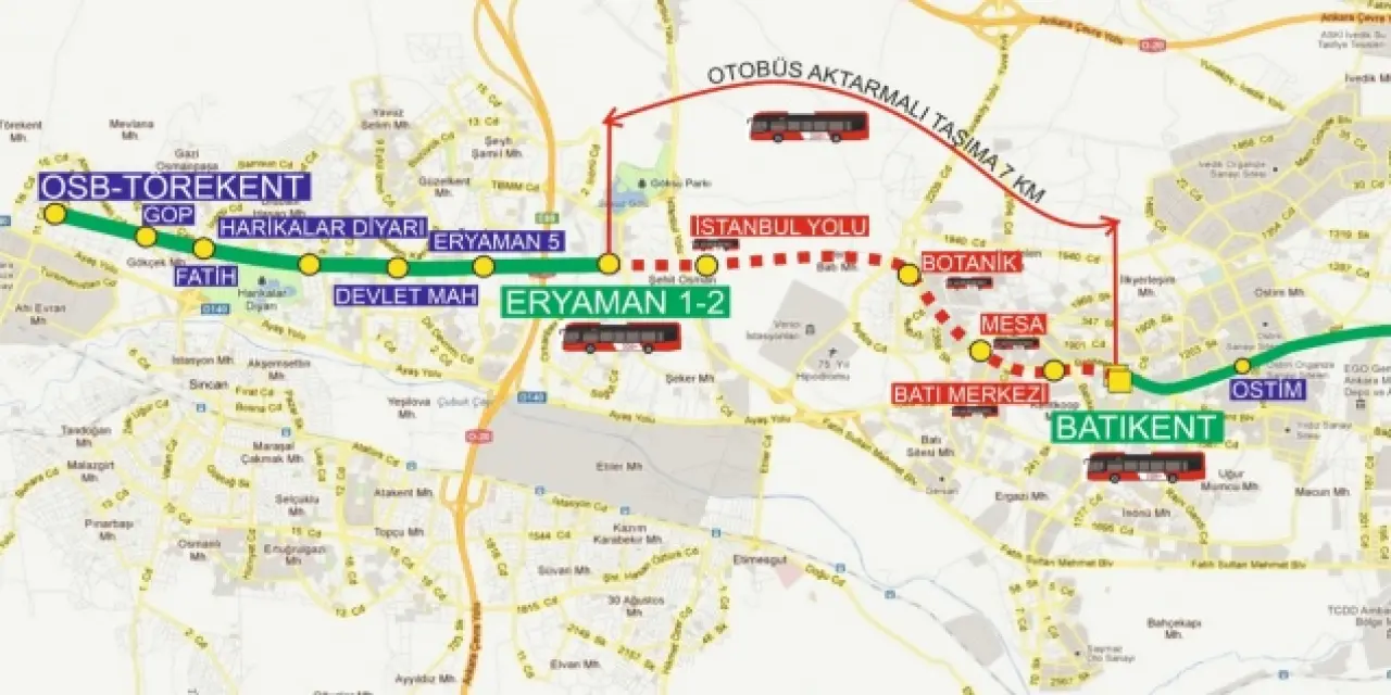 Ankara Metrosu’nda zemin düzeltme çalışmalarına başlanacak