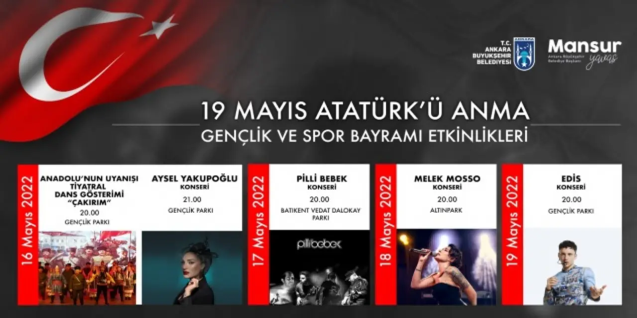 19 Mayıs İçin Coşkulu Kutlama Programı