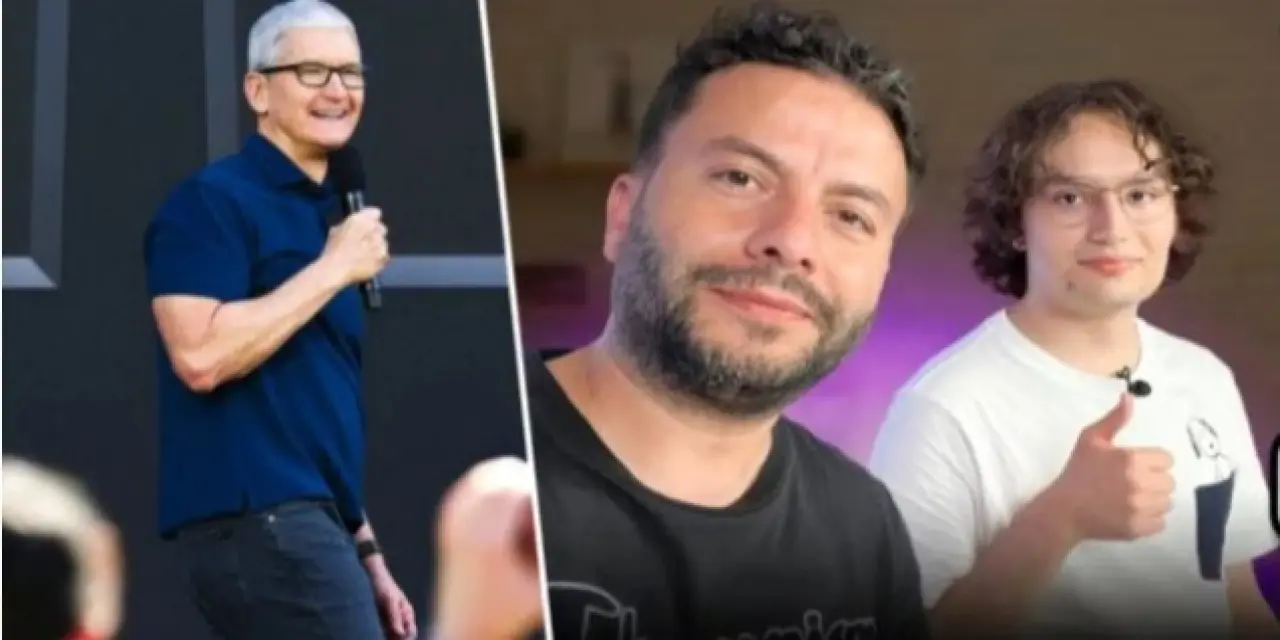 Türk öğrenci Tim Cook’a sunum yaptı