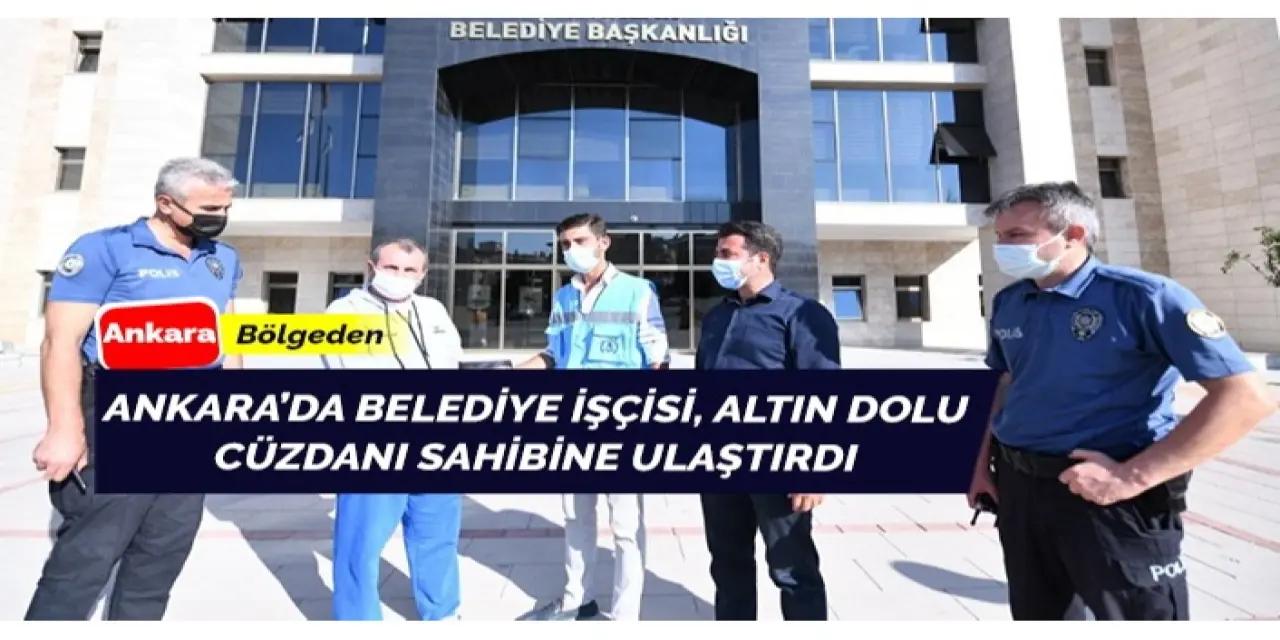 Ankara’da belediye işçisinden insanlık dersi