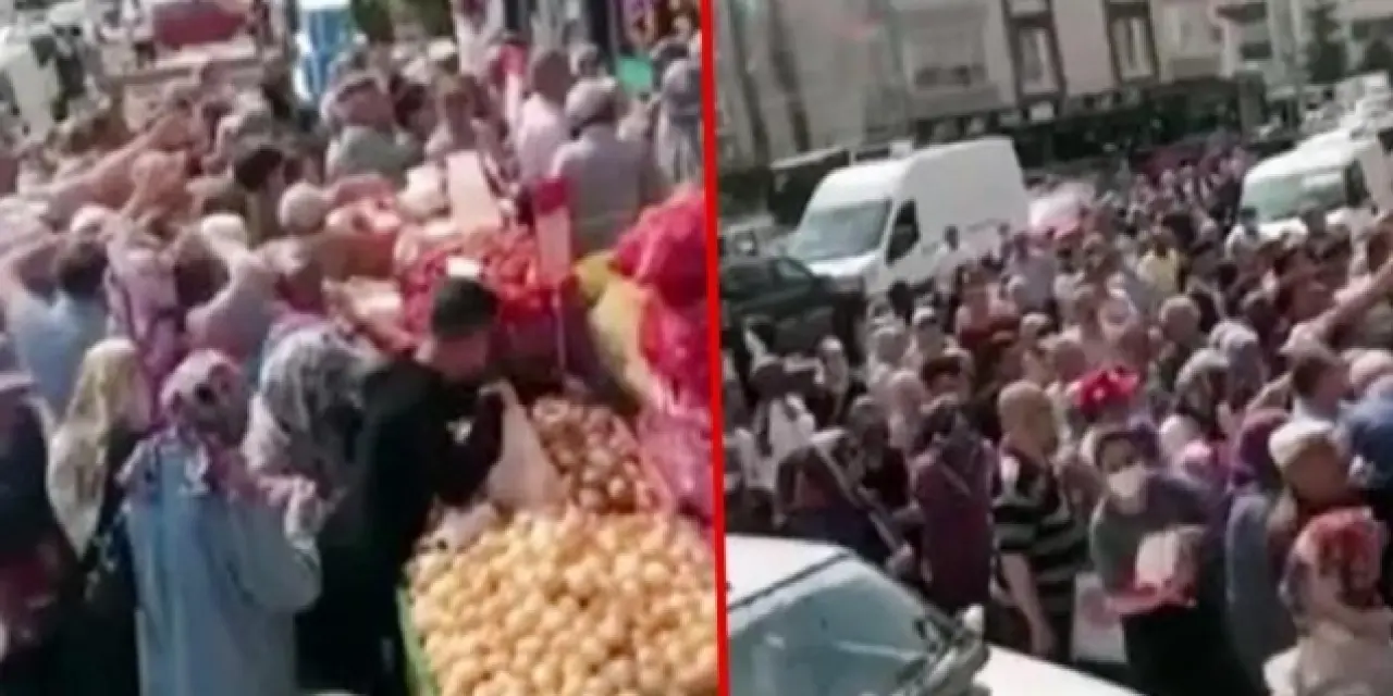 Şekeri indirimli almak isteyince izdiham çıktı