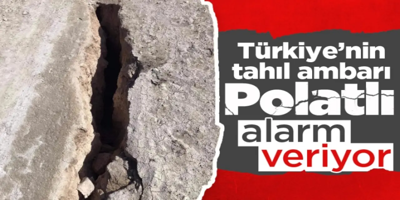 Polatlı'da toprak yüzeyde oluşan yarıklar çiftçileri tedirgin ediyor!